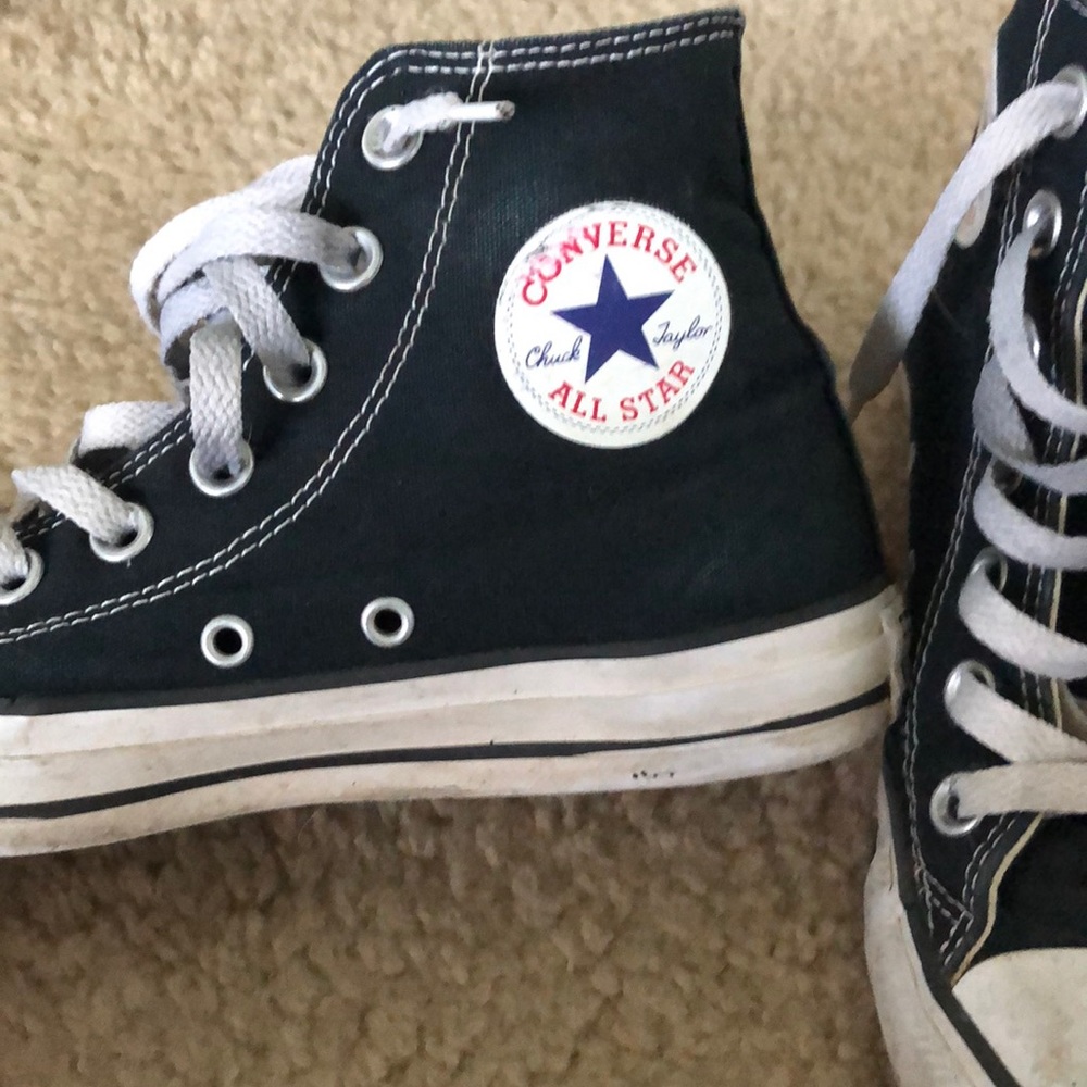 black high top converse
